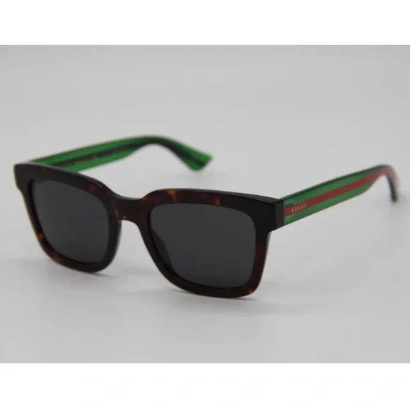 NEW GG0001SN 003 UNISEX SUNGLASSES GUCCI GG0001SN HAVANA GREEN - Picture 4 of 13
